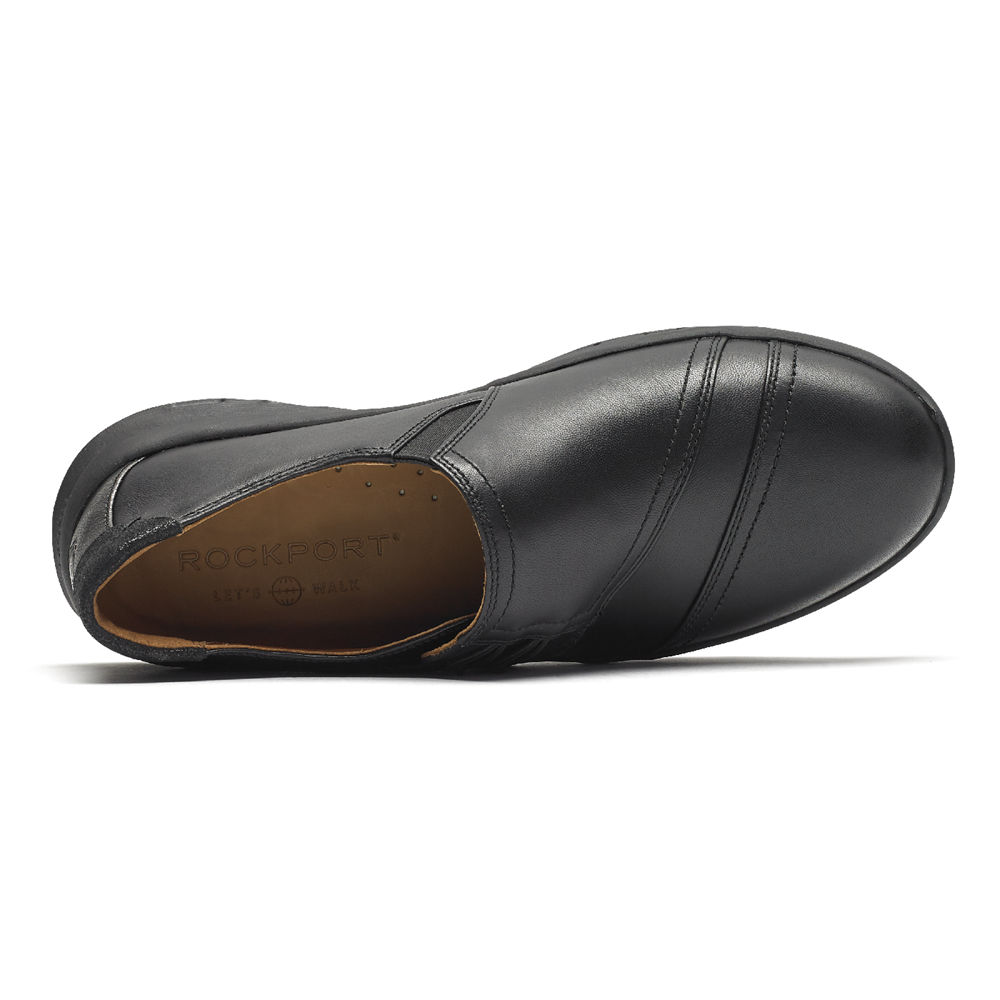 Rockport Singapore Womens Slip-On - Lets Walk HiVamp Black - FD8170329